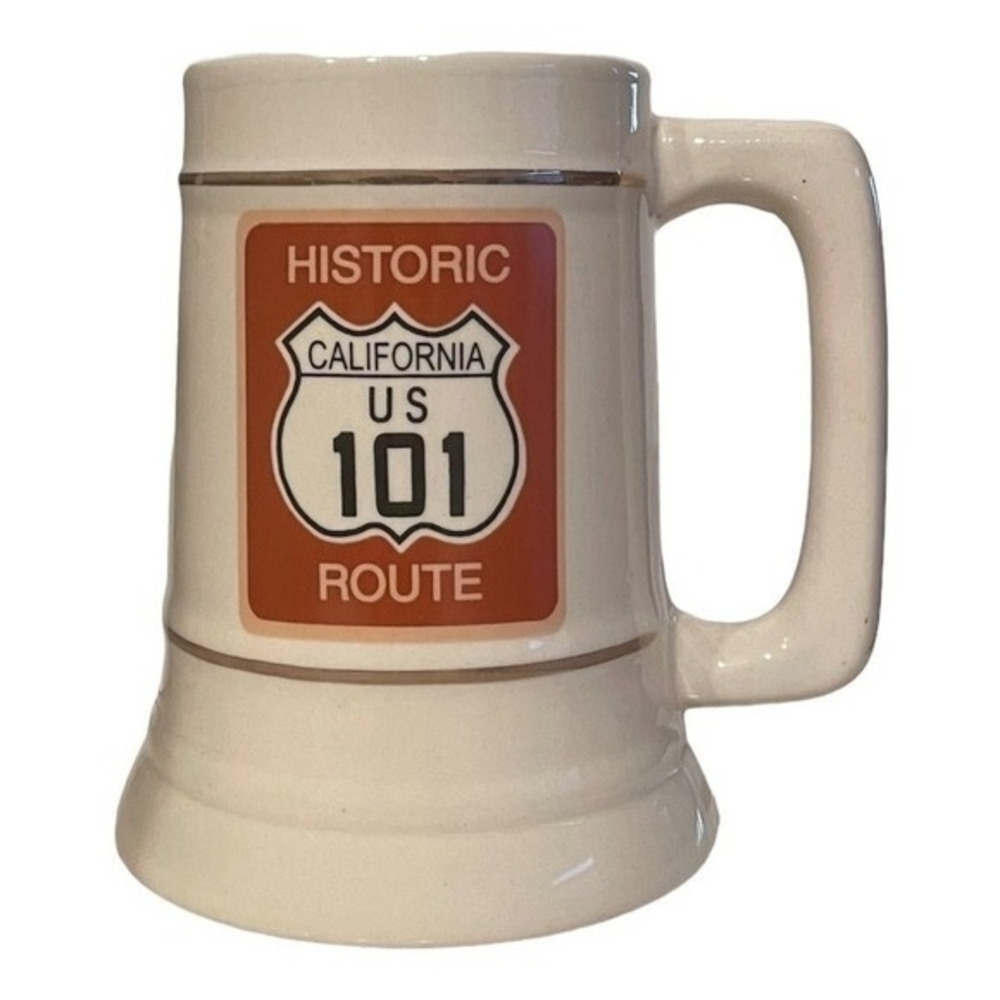 Route 101 California Jumbo Souvenir Coffee Mug 0.8L Ceramic Cup Vintage New